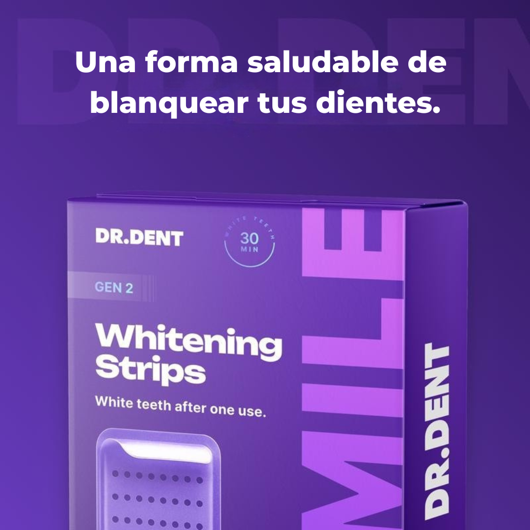 DR.DENT – Tiras Blanqueadoras Moradas (7/21 sesiones)