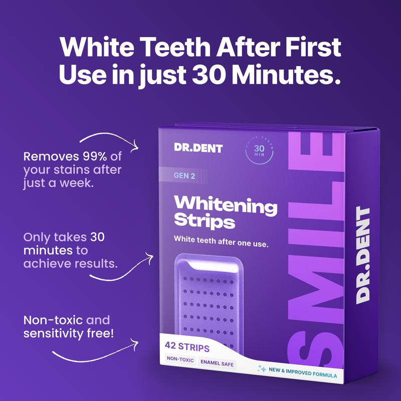 DR.DENT – Purple Whitening Strips (7 / 21 Sessions)