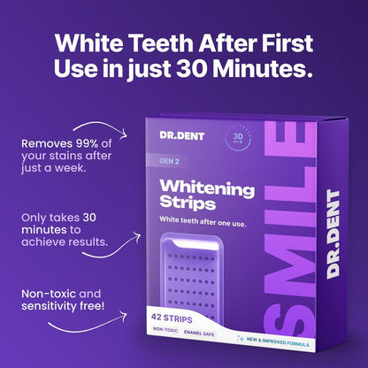 DR.DENT – Purple Whitening Strips (7 / 21 Sessions)