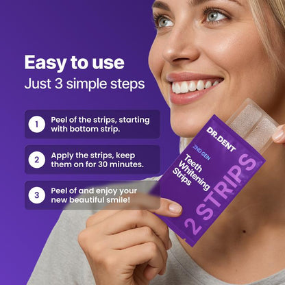 DR.DENT – Purple Whitening Strips (7 / 21 Sessions)
